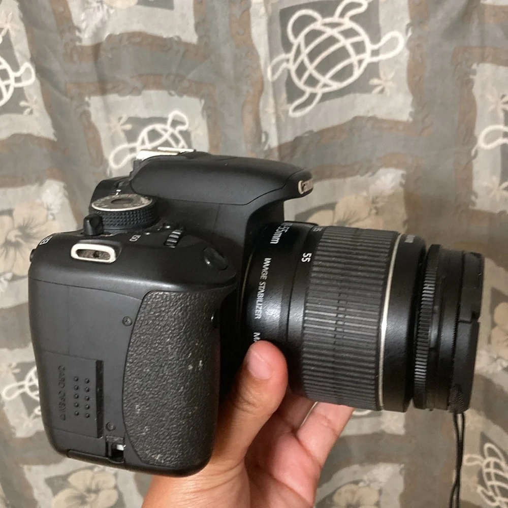 Canon Black Digital Camera with Wide-Angle Lens